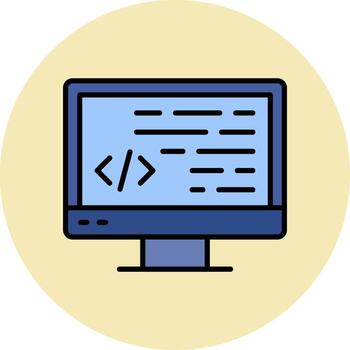 icono de vector de programación