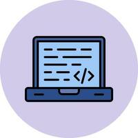 icono de vector de codificación