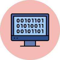 Binary Code Vector Icon