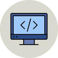 Web Coding Vector Icon