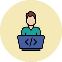 icono de vector de programador