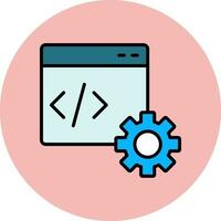 icono de vector de desarrollo