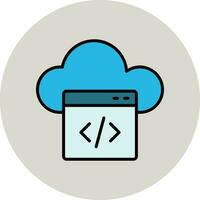 Cloud Service Vector Icon