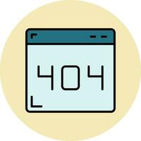 404 Error Vector Icon