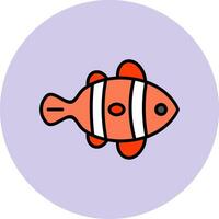 Clown Fish Vector Icon