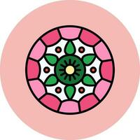 icono de vector de mandala