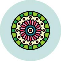 icono de vector de mandala