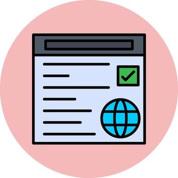 Web Browser Vector Icon