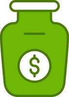 Money Jar Vector Icon