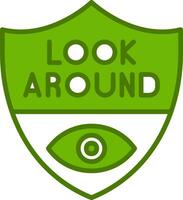 Look Around Vector Icon