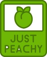 Just Peachy Vector Icon