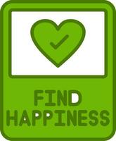 Find Happiness Vector Icon