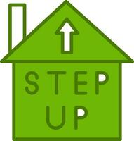 Step Up Vector Icon