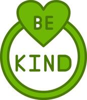 Be Kind Vector Icon