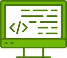 icono de vector de programación