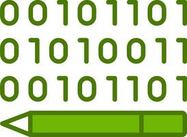 Binary Code Vector Icon