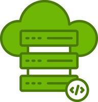 Cloud Server Vector Icon