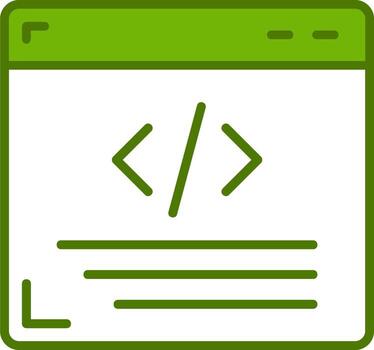 icono de vector de programación web