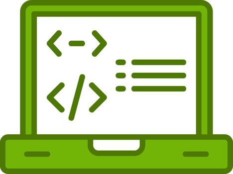 icono de vector de programación
