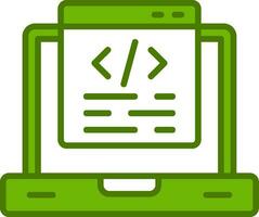 icono de vector de programación