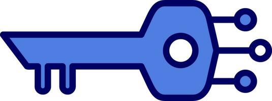 Digital Key Vector Icon