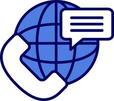 global comunicación vector icono