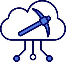 Cloud Mining Vector Icon