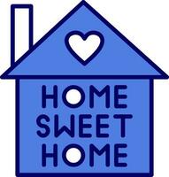 hogar dulce hogar vector icono