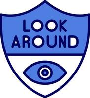 Look Around Vector Icon