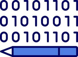 Binary Code Vector Icon