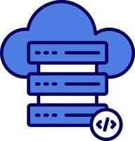 Cloud Server Vector Icon