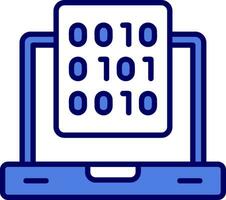 binario datos vector icono