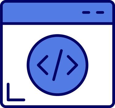 icono de vector de programación web
