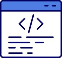 icono de vector de programación web