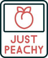 Just Peachy Vector Icon