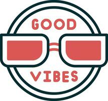 Good Vibes Vector Icon