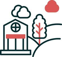 Forest House Vector Icon
