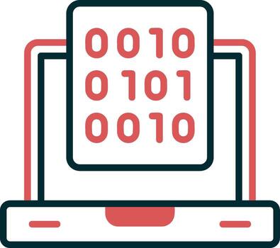 Binary Data Vector Icon
