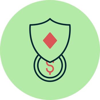 icono de vector de escudo