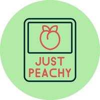 Just Peachy Vector Icon