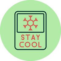 Stay Cool Vector Icon