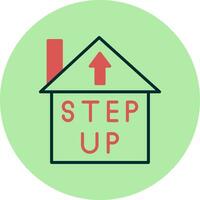 Step Up Vector Icon