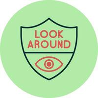 Look Around Vector Icon