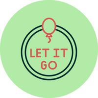 Let It Go Vector Icon