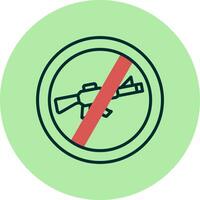 No Rifle Vector Icon