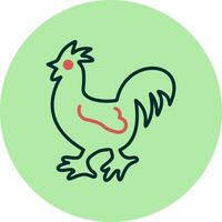 icono de vector de pollo