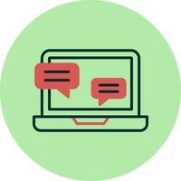 Online Interview Vector Icon