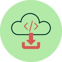 Cloud Download Vector Icon