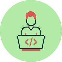 icono de vector de programador