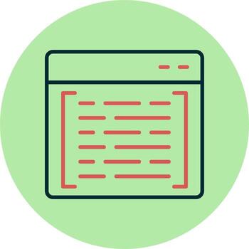 icono de vector de codificación